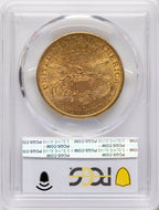 1889-S $20 Liberty Double Eagle PCGS MS62