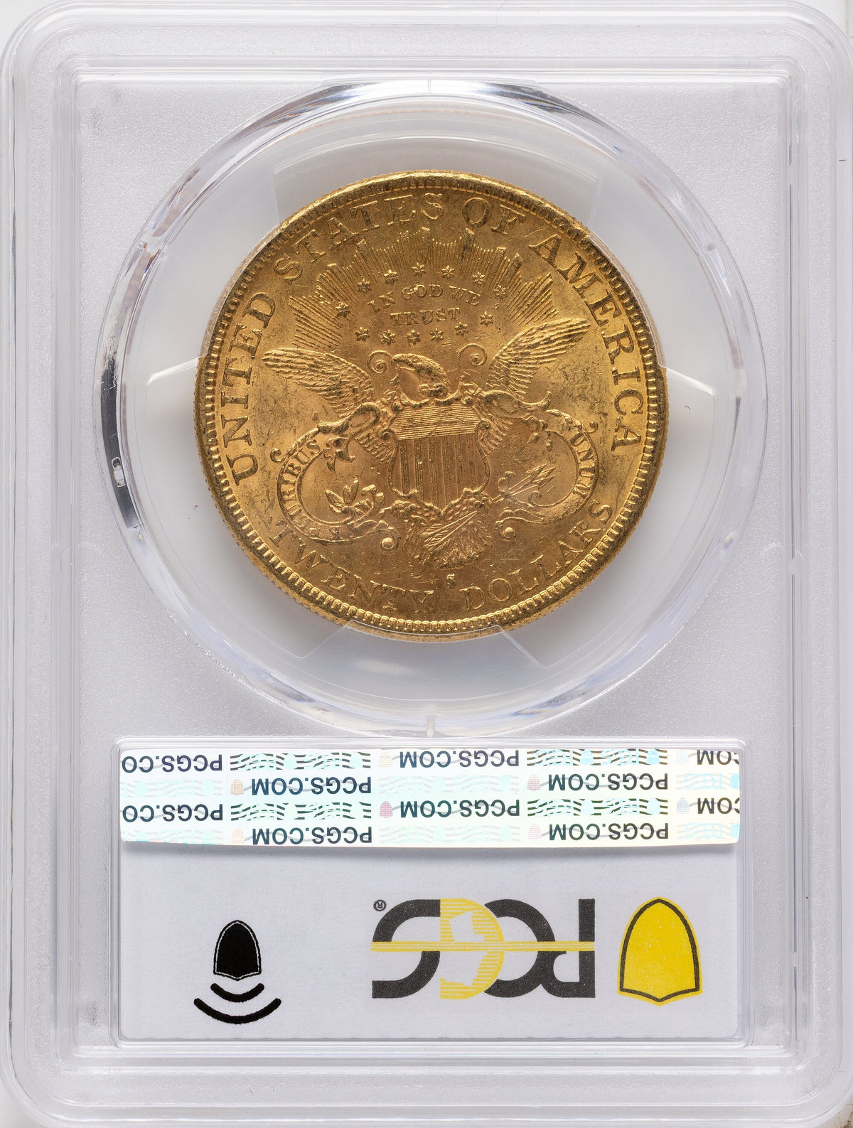1889-S $20 Liberty Double Eagle PCGS MS62