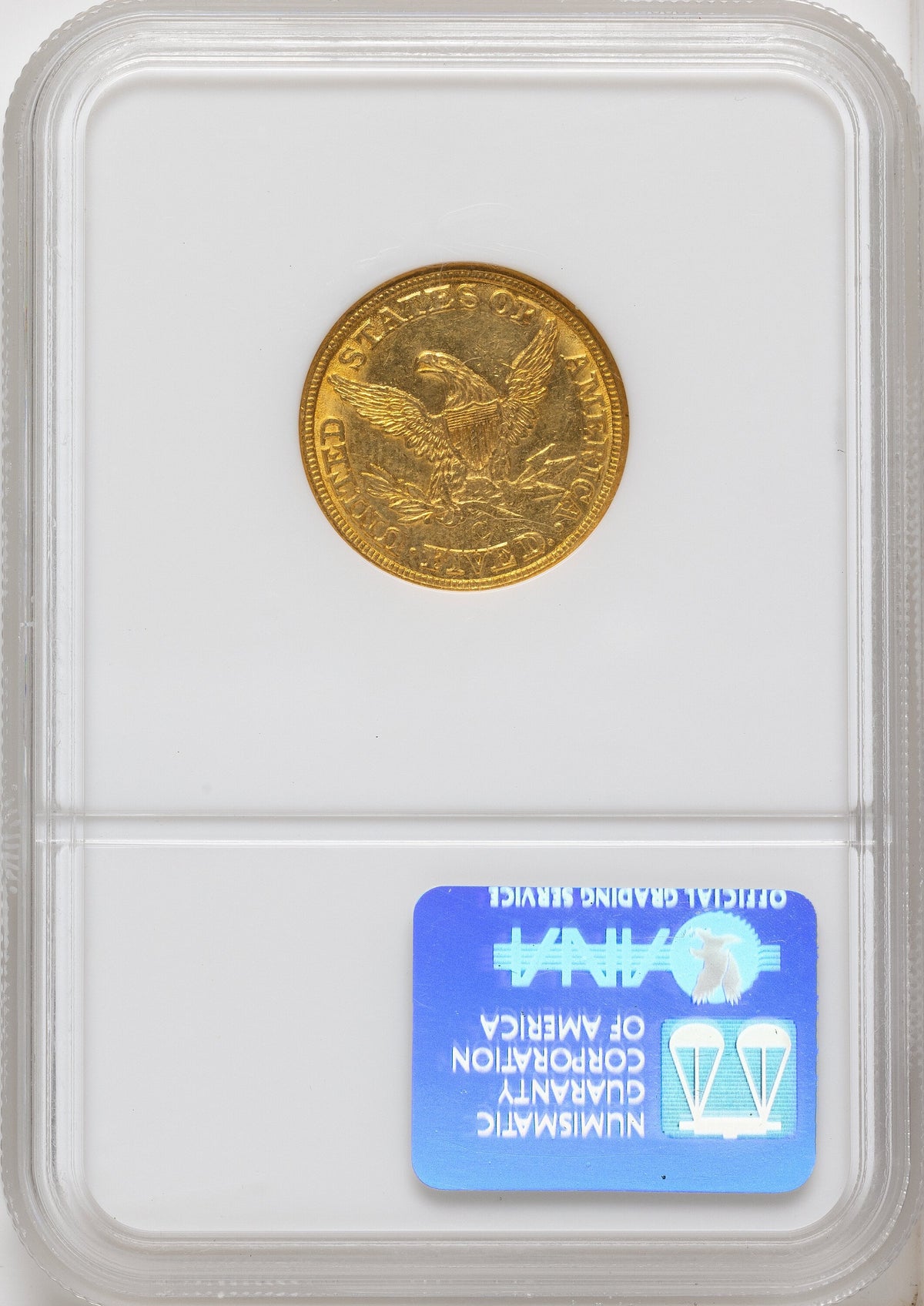 1844-C $5 Liberty Half Eagle NGC MS61