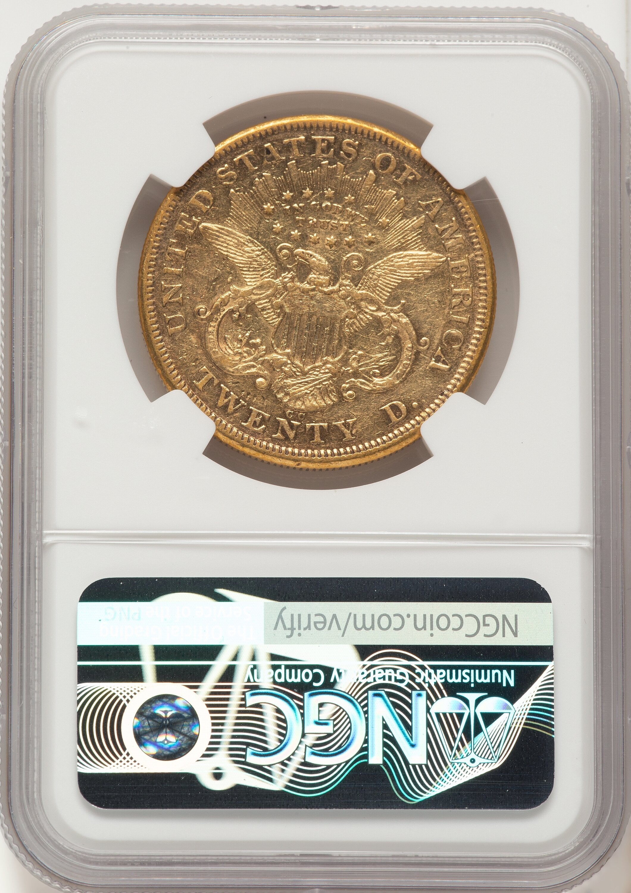 1874-CC $20 Liberty Double Eagle NGC XF40