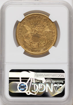1876-CC $20 Liberty Double Eagle NGC XF45