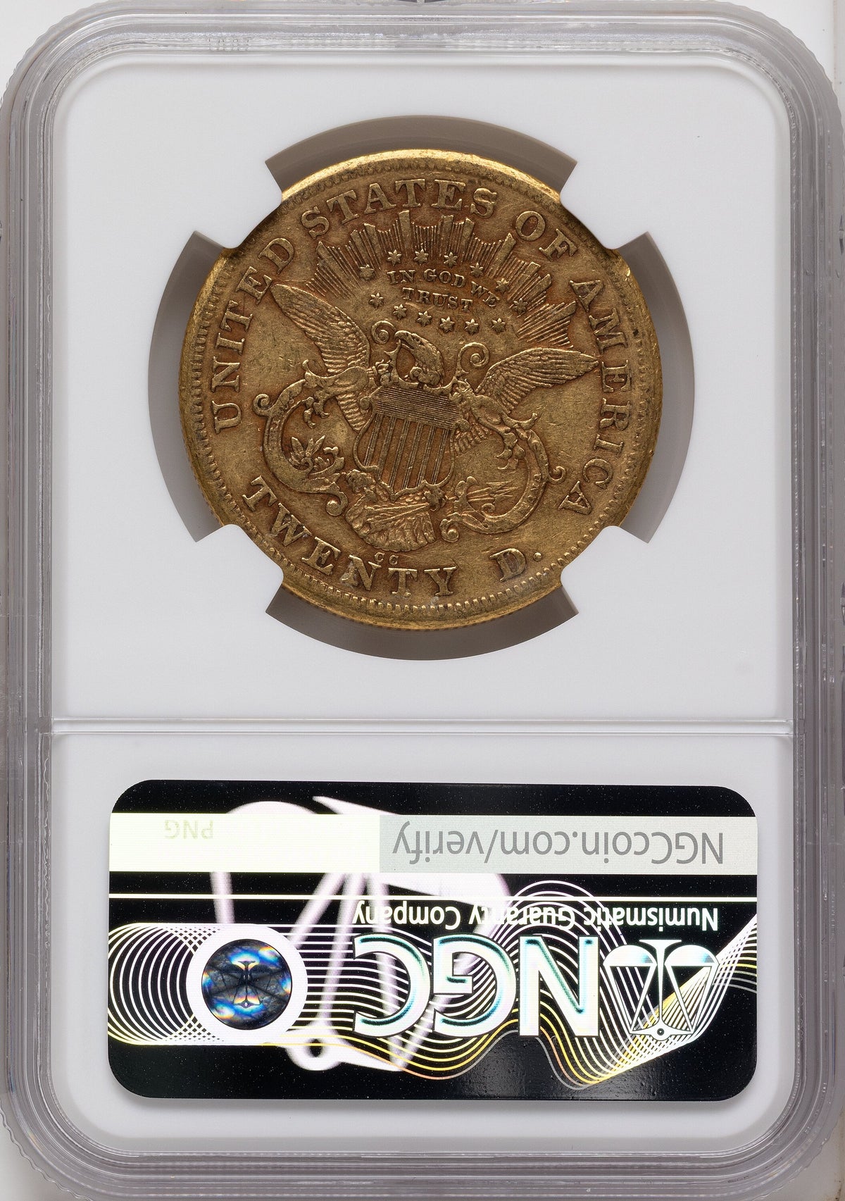 1876-CC $20 Liberty Double Eagle NGC XF40