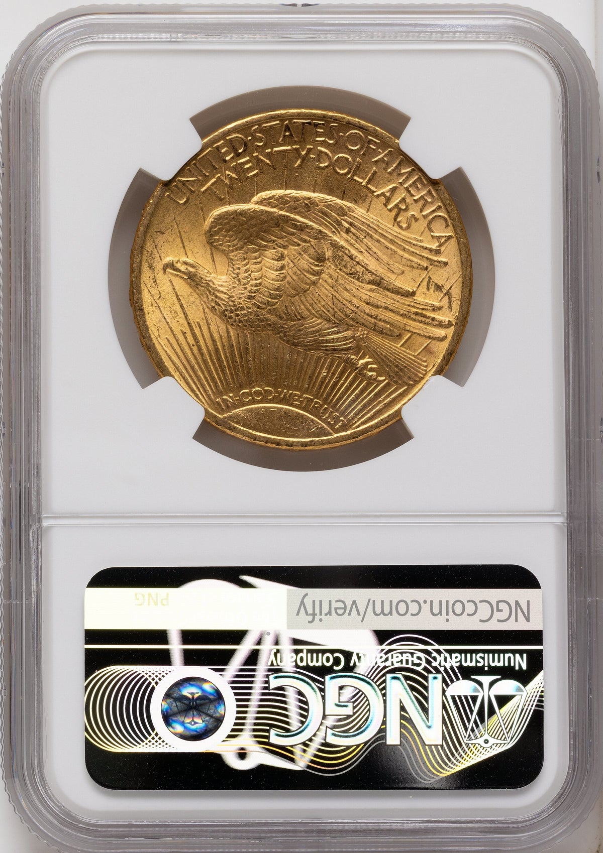 1911-S $20 Saint-Gaudens Double Eagle NGC MS62