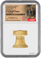 2026-P Freedom Ringing Liberty Bell 1/2 oz Gold Coin NGC PR70 Hancock 250