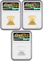 2026-P Freedom Ringing Liberty Bell 3-Coin Set FDI PR70 Harrigal 250 Label
