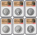 2026 Morgan & Peace Dollar 250th Anniversary 6-Coin Set FDI NGC MS70/PF70 Hancock