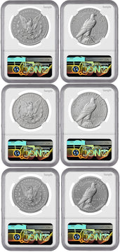 2026 Morgan & Peace Dollar 250th Anniversary 6-Coin Set FDI NGC MS70/PF70 Hancock