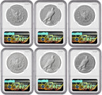 2026 Morgan & Peace Dollar 250th Anniversary 6-Coin Set FDI NGC MS70/PF70 Hancock