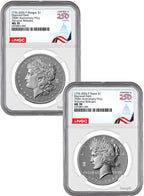 2026-P Morgan & Peace Dollar Diamond Field Two-Coin Set AR NGC MS70 Congress