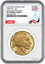 2026-W 1 oz Proof Gold Buffalo AR 250 Liberty Bell NGC PF70 (1776-2026) Congress
