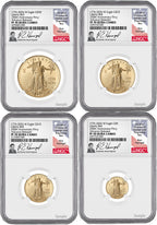 2026-W Proof Gold Eagle Liberty Bell 4-Coin Set AR NGC PF70 Harrigal (1776-2026)