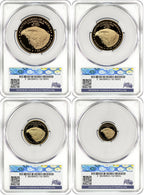 2026-W Proof Gold Eagle 250 Liberty Bell 4-Coin Set FDD CAC PR70 (1776-2026)