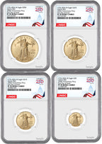 2026-W Proof Gold Eagle 250 Liberty Bell 4-Coin Set FDI NGC PF70 (1776-2026)