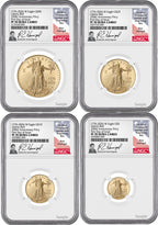 2026-W Proof Gold Eagle Liberty Bell 4-Coin Set FDI NGC PF70 Harrigal (1776-2026)
