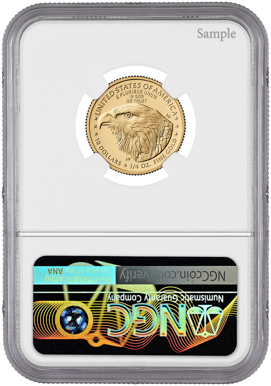 2026-W 1/4 oz Proof Gold Eagle 250 Liberty Bell AR NGC PF70 Harrigal (1776-2026)