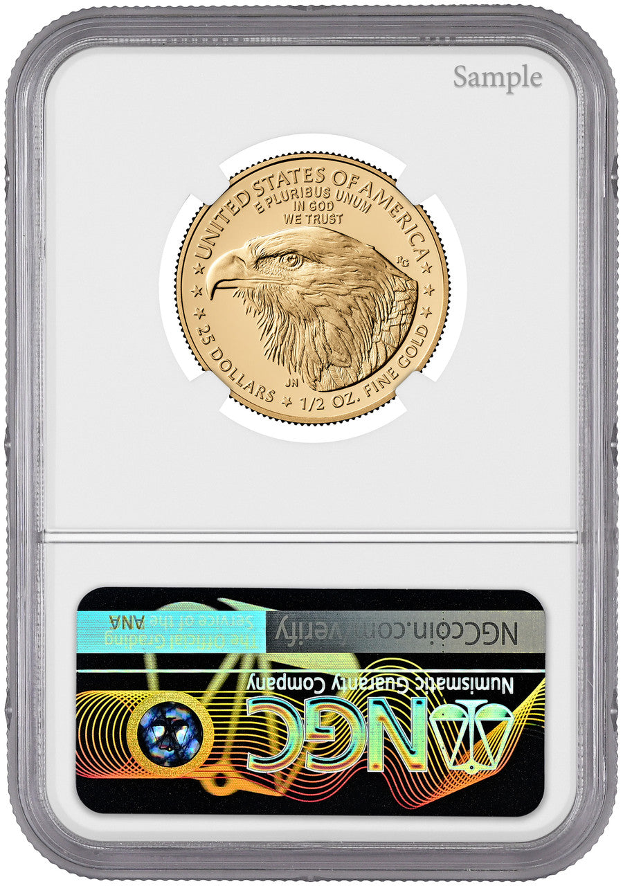 2026-W 1/2 oz Proof Gold Eagle 250 Liberty Bell AR NGC PF70 (1776-2026)