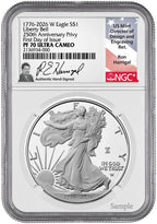 1986-2026 American Silver Eagle 41-pc Set NGC PF70 UCAM Harrigal Signed