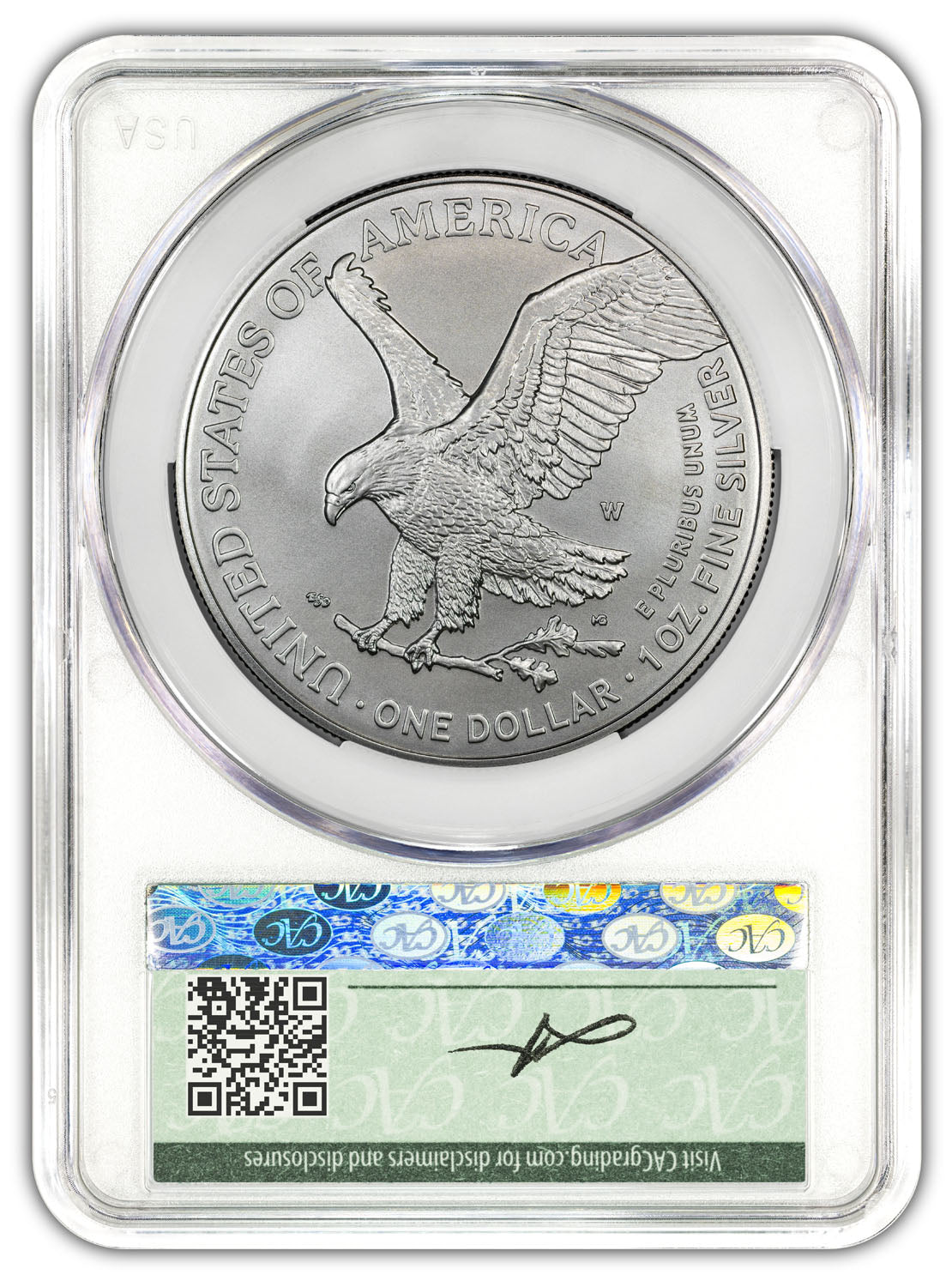 2026-W Enhanced Silver Eagle 250 AD CAC MS70 (1776-2026) Battlefield