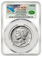 2026-W (1776-2026) $25 Dual Date Liberty Bell Privy Palladium Eagle FDD CAC MS70 Founders