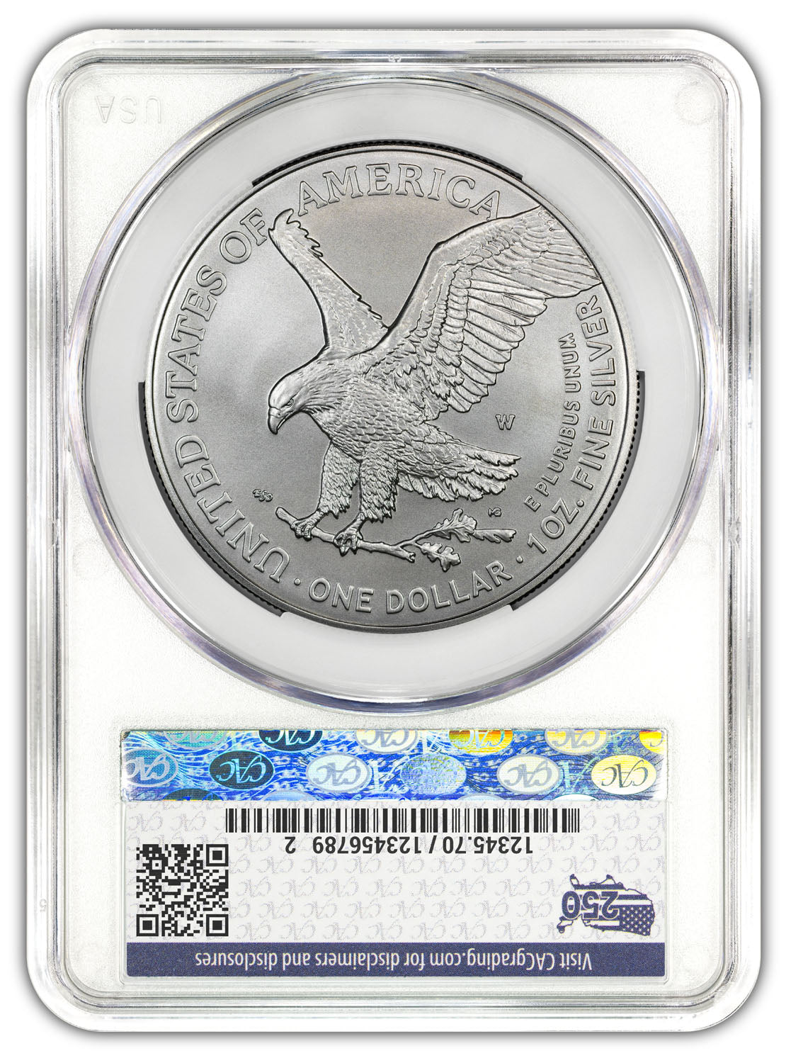 2026-W Enhanced Silver Eagle 250 FDD CAC MS70 (1776-2026) Battlefield