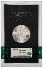 1882-CC $1 GSA Treasure Hoard Morgan Dollar CACG MS63
