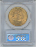 1908 $20 NO MOTTO Saint Saint-Gaudens Double Eagle PCGS MS64+