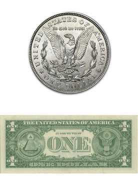 1921 Morgan Silver Dollar / 1957 Silver Certificate AU Condition