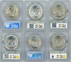 1921-1935 Peace Dollar PCGS Mint State 24 Coin Set