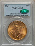 1924 $20 Saint-Gaudens Double Eagle PCGS MS65 CAC