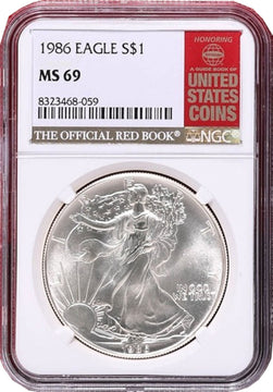 1986-2025 American Silver Eagle 41-pc Set NGC MS69 Red Book (3 New NGC Boxes)