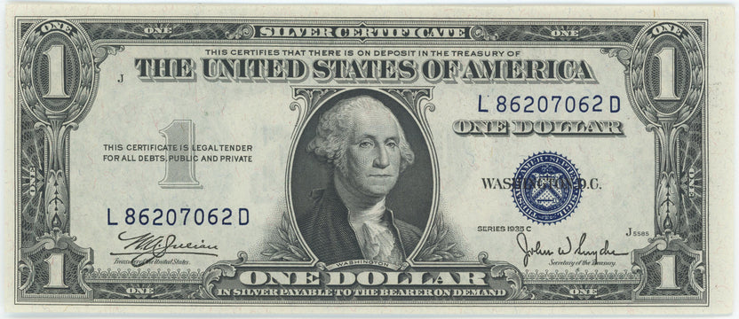 1935 One Dollar Silver Certificate AU