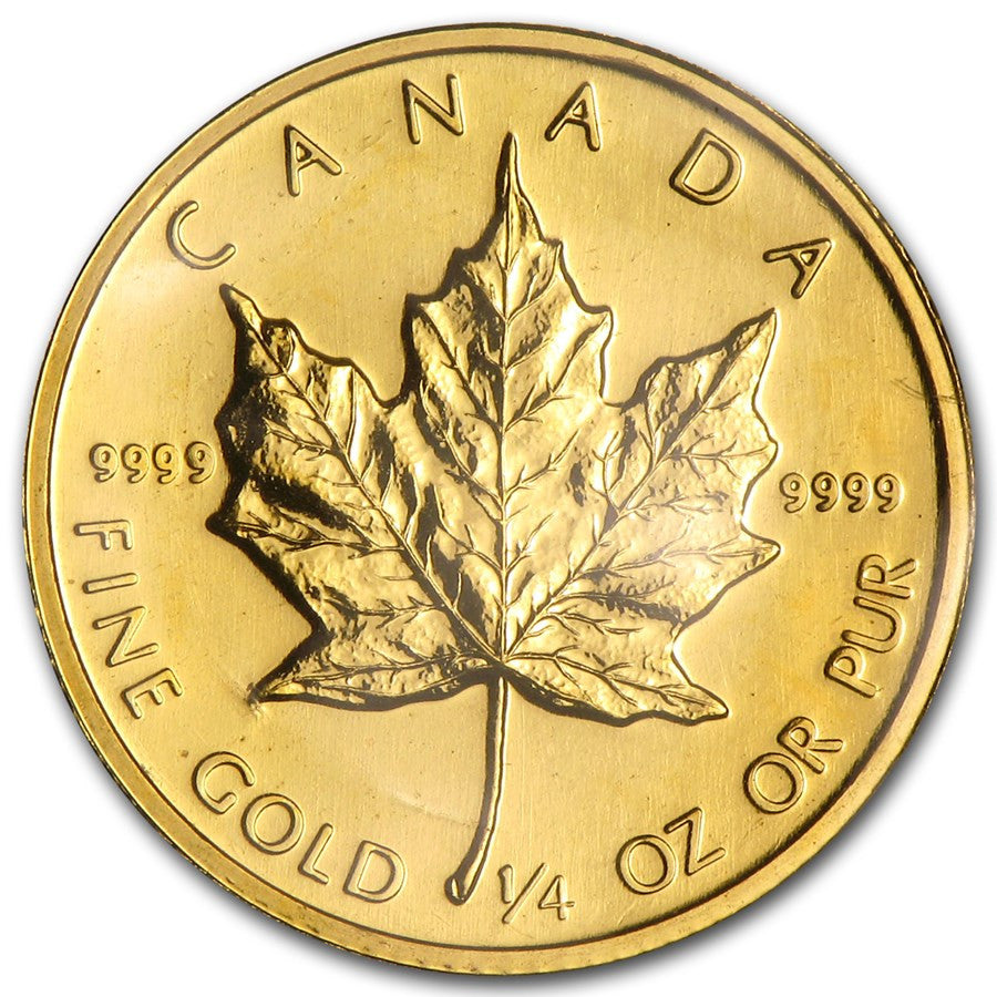 1985 1/4 Oz Gold Canadian Maple Leaf Coin BU