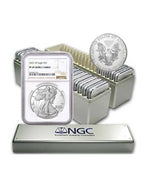 1986-2022 American Silver Eagle 37-Coin Set NGC PF69 Ultra Cameo (2 New NGC Boxes)
