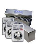 1986-2024 American Silver Eagle 41-pc Set NGC PF70 Ultra Cameo w/1995-W Harrigal Signed