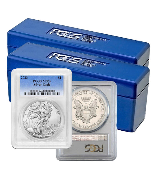 1986-2025 American Silver Eagle 41-pc Set PCGS MS69 | LCR Coin