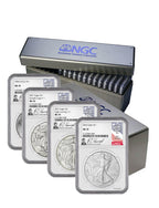 1986-2024 American Silver Eagle 40-pc Set NGC MS70 Ron Harrigal Signed - The Ultimate Silver Eagle Collection