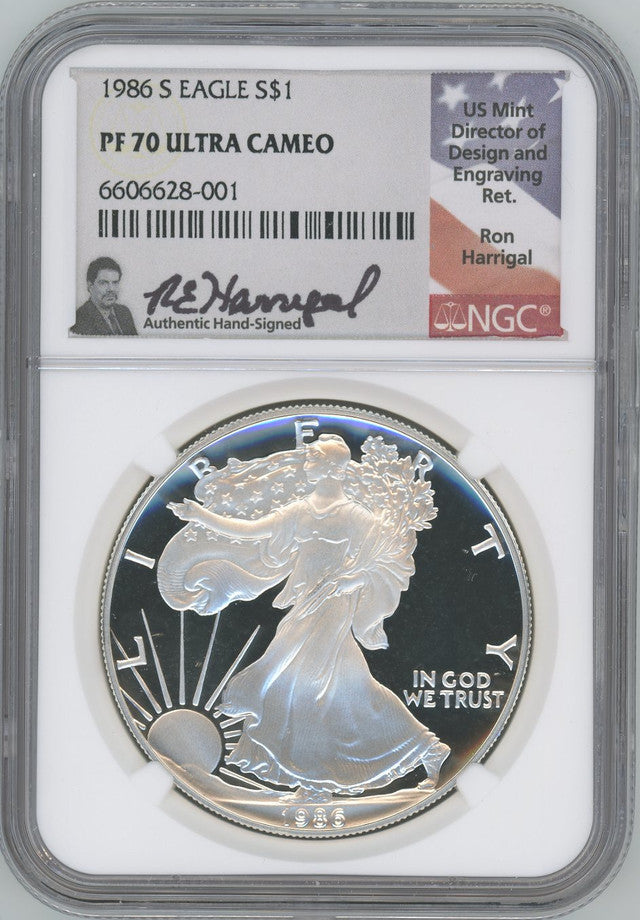 1986-2024 American Silver Eagle 41-pc Set NGC PF70 Ultra Cameo w/1995-W Harrigal Signed
