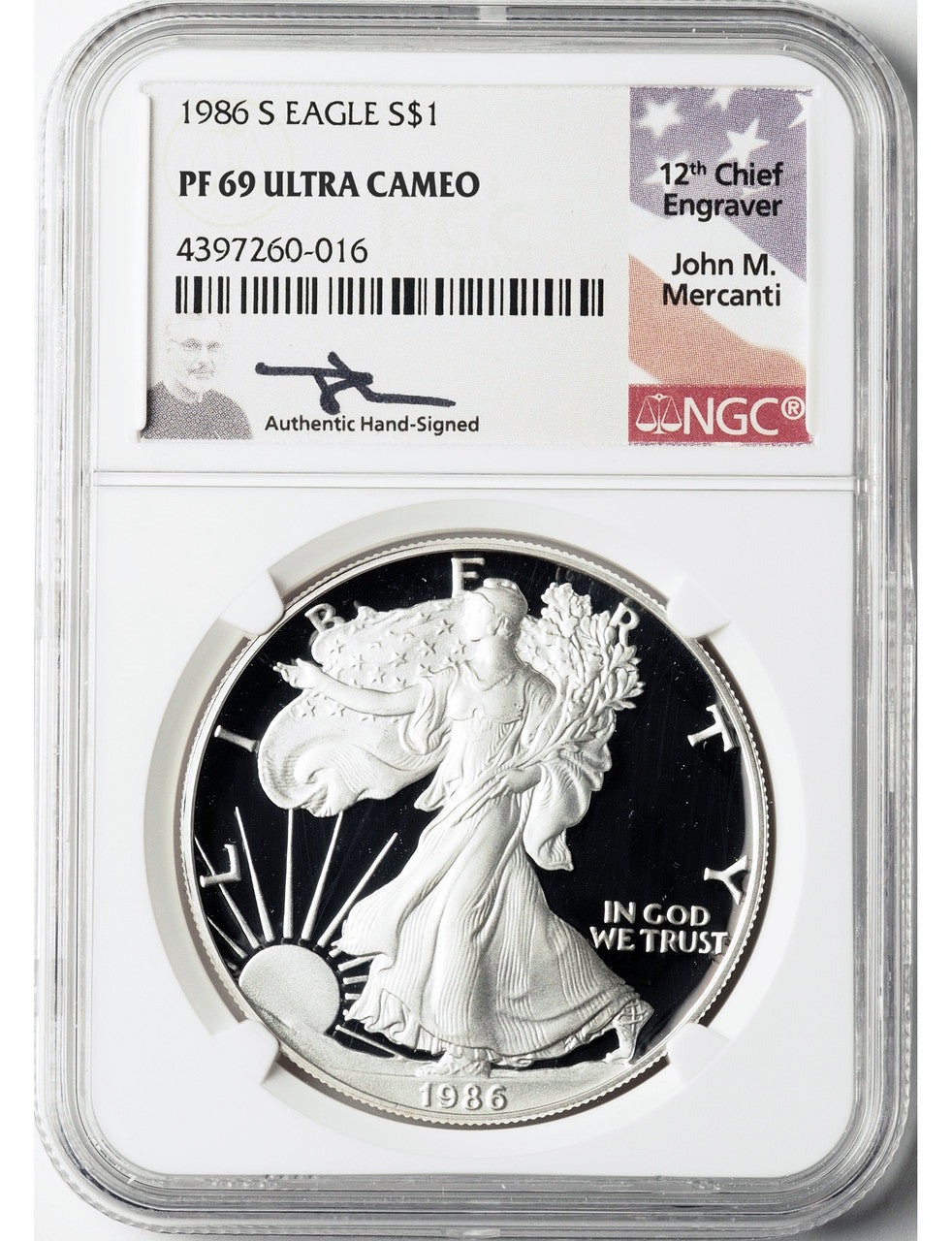 1986-2021 American Silver Eagle 37-pc Set NGC PF69 Mercanti Signed with 1995-w (2 New NGC Boxes)