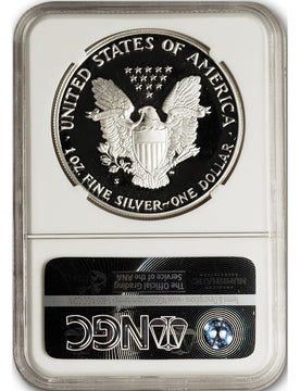 1986-S American Silver Eagle NGC PF70 UCAM Mercanti Signed
