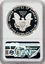 1987-S American Silver Eagle NGC PF70 Ultra Cameo Ron Harrigal Signed