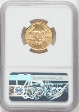 1988 $10 Quarter Ounce Gold Eagle NGC MS69 Don Everhart Signed