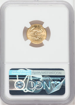 1988 $5 Tenth Ounce Gold Eagle NGC MS69 Don Everhart Signed