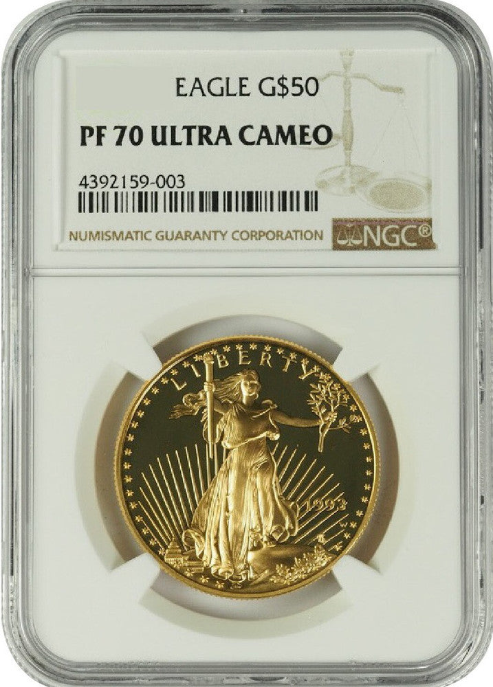 1988 1 oz U.S. Mint Proof Gold Eagle NGC PF70 Ultra Cameo