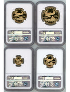 1991-P Gold Eagle Proof 4-Coin Year Set NGC PF70 Ed Moy Signed