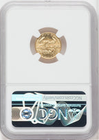 1991 $5 Tenth Ounce Gold Eagle NGC MS69 Don Everhart Signed