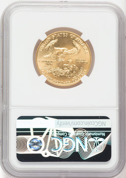 1992 $25 American Gold Eagle NGC MS69 Ron Harrigal Signed