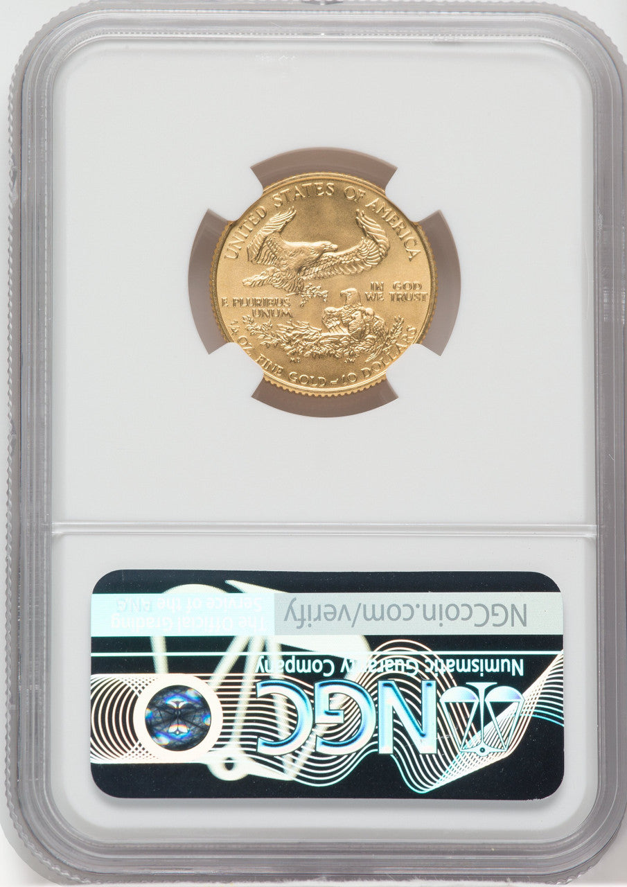 1993 $10 American Gold Eagle NGC MS69 Ron Harrigal Signed