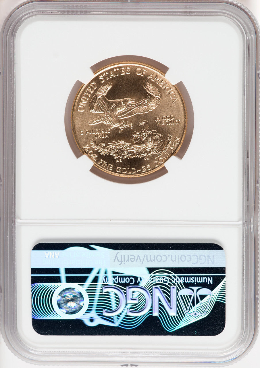 1995 $25 American Gold Eagle NGC MS69 Ron Harrigal Signed
