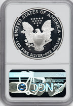1995-W American Silver Eagle NGC PF70 Ultra Cameo Ron Harrigal Signed