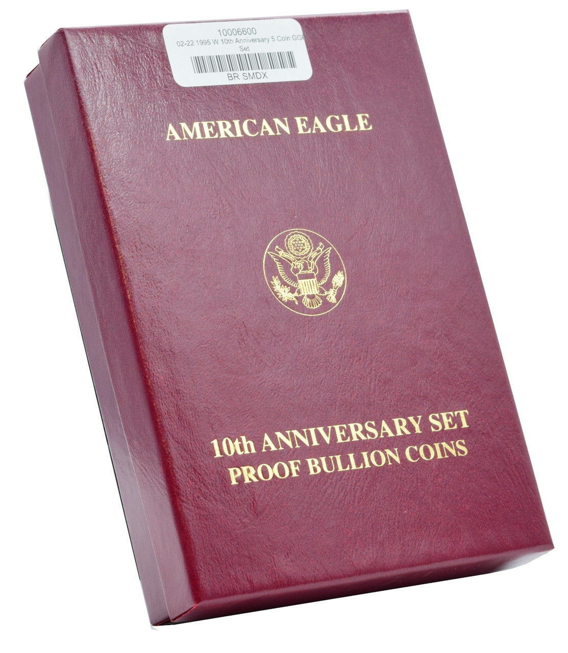 1995-W 10th Anniversary American Proof Gold and Silver Eagle 5 Coin Set